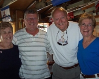 Madeline and Alan MacVicar, Sam and Mrs Lohmeier