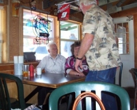 Friend and Gloria Durffey (Mark Albury's back)