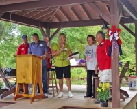 Herb Lange, Blackie Ballas, Frank and Leslie Odierno, Gerri and Ron Hardegree