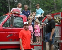 fannin fire truck & kids